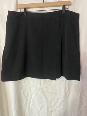 a new day Black A Line Mini Skirt Sz 16